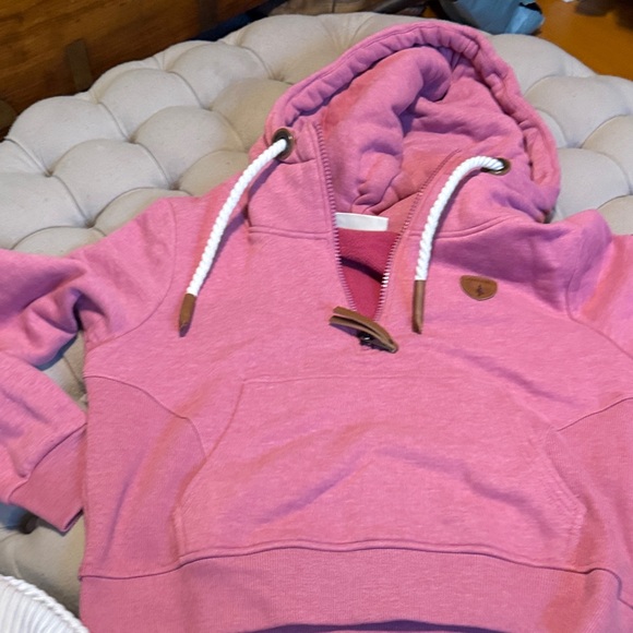 Wanakome Pink Hoodie with Zipper - Picture 3 of 6